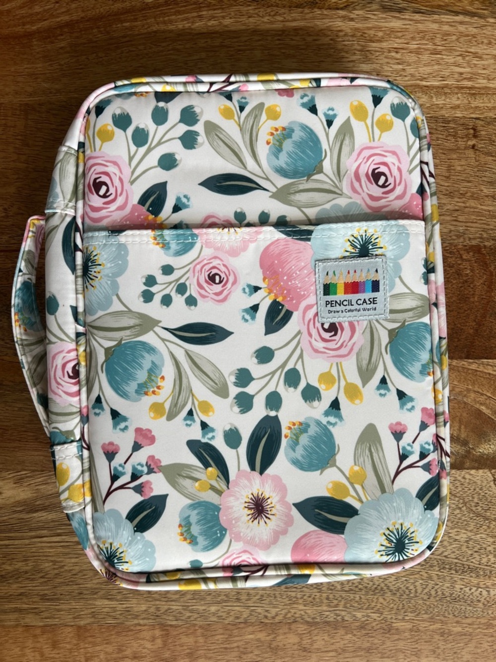 Floral Pencil Art Case Organizer